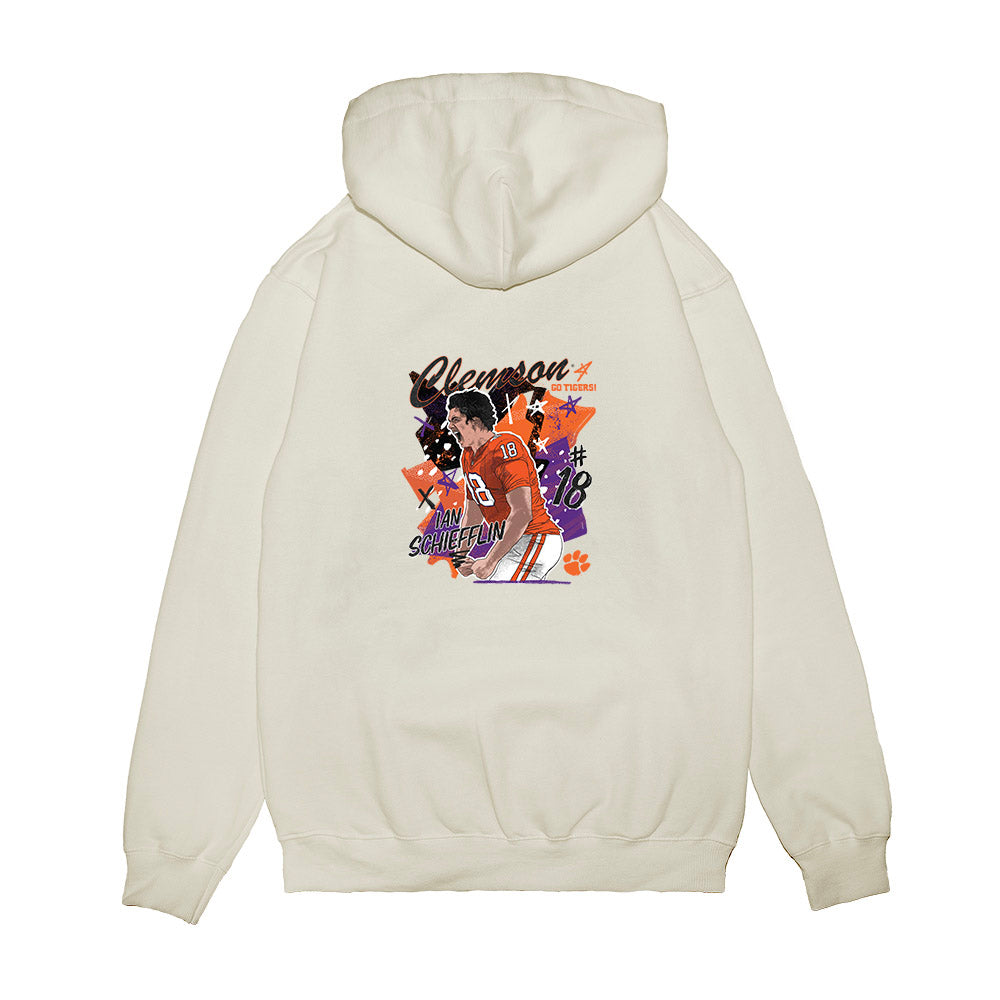 Clemson - NCAA Football : Ian Schieffelin - Collage Premium Hooded Sweatshirt-1