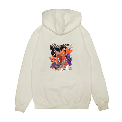 Clemson - NCAA Football : Ian Schieffelin - Collage Premium Hooded Sweatshirt-1