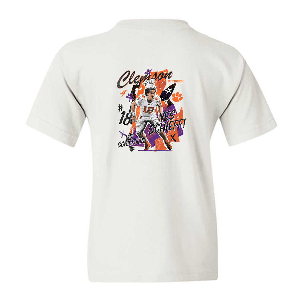 Clemson - NCAA Football : Ian Schieffelin - Collage Youth T-Shirt-1