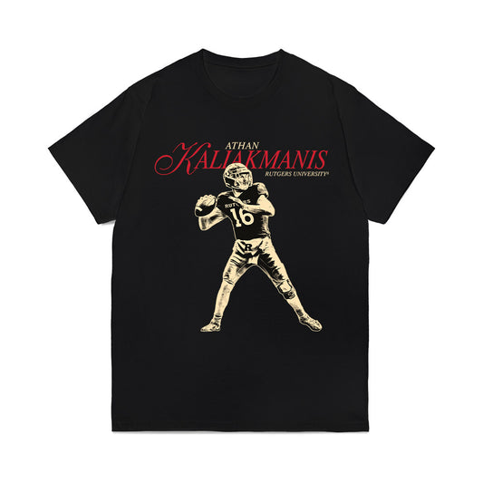 Rutgers - NCAA Football : Athan Kaliakmanis - Legacy Comfort Colors T-Shirt-0