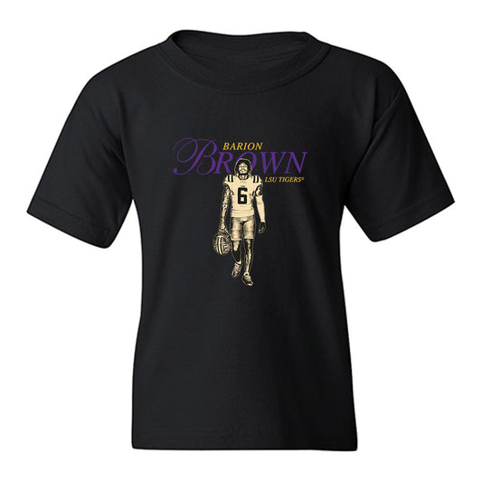 LSU - NCAA Football : Barion Brown - Legacy Youth T-Shirt-0