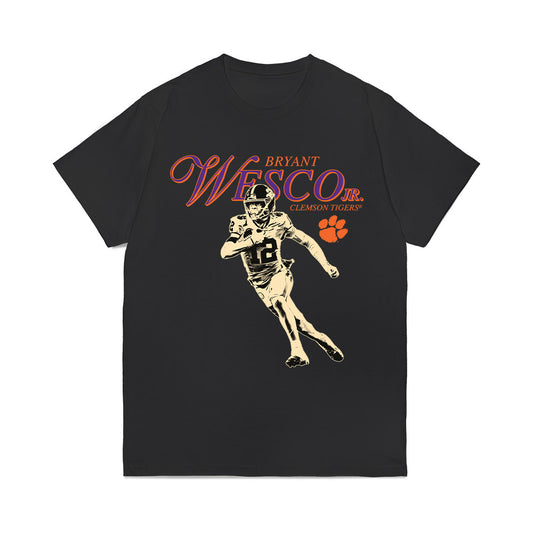 Clemson - NCAA Football : Bryant Wesco Jr - Legacy Comfort Colors T-Shirt-0