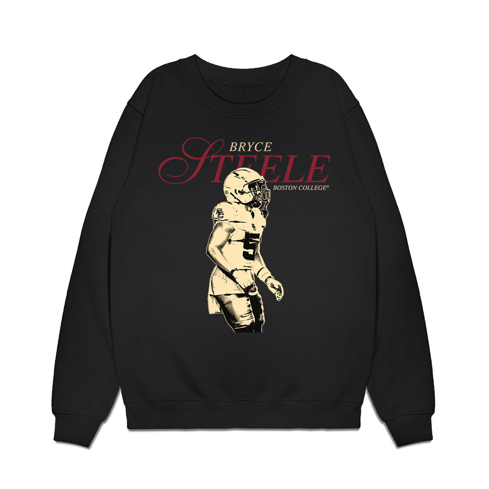Boston College - NCAA Football : Bryce Steele - Legacy Premium Crewneck Sweatshirt-0
