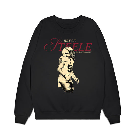 Boston College - NCAA Football : Bryce Steele - Legacy Premium Crewneck Sweatshirt-0