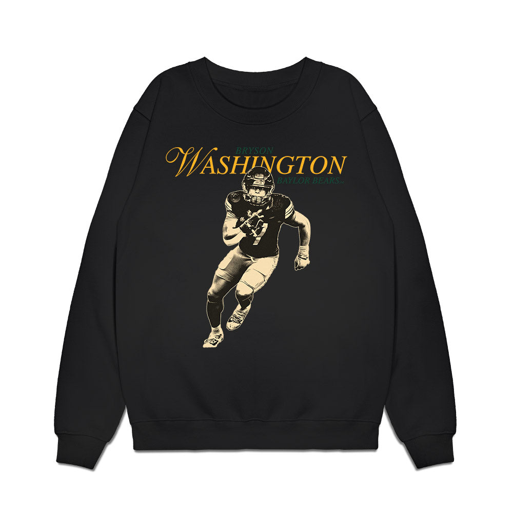 Baylor - NCAA Football : Bryson Washington - Legacy Premium Crewneck Sweatshirt-0