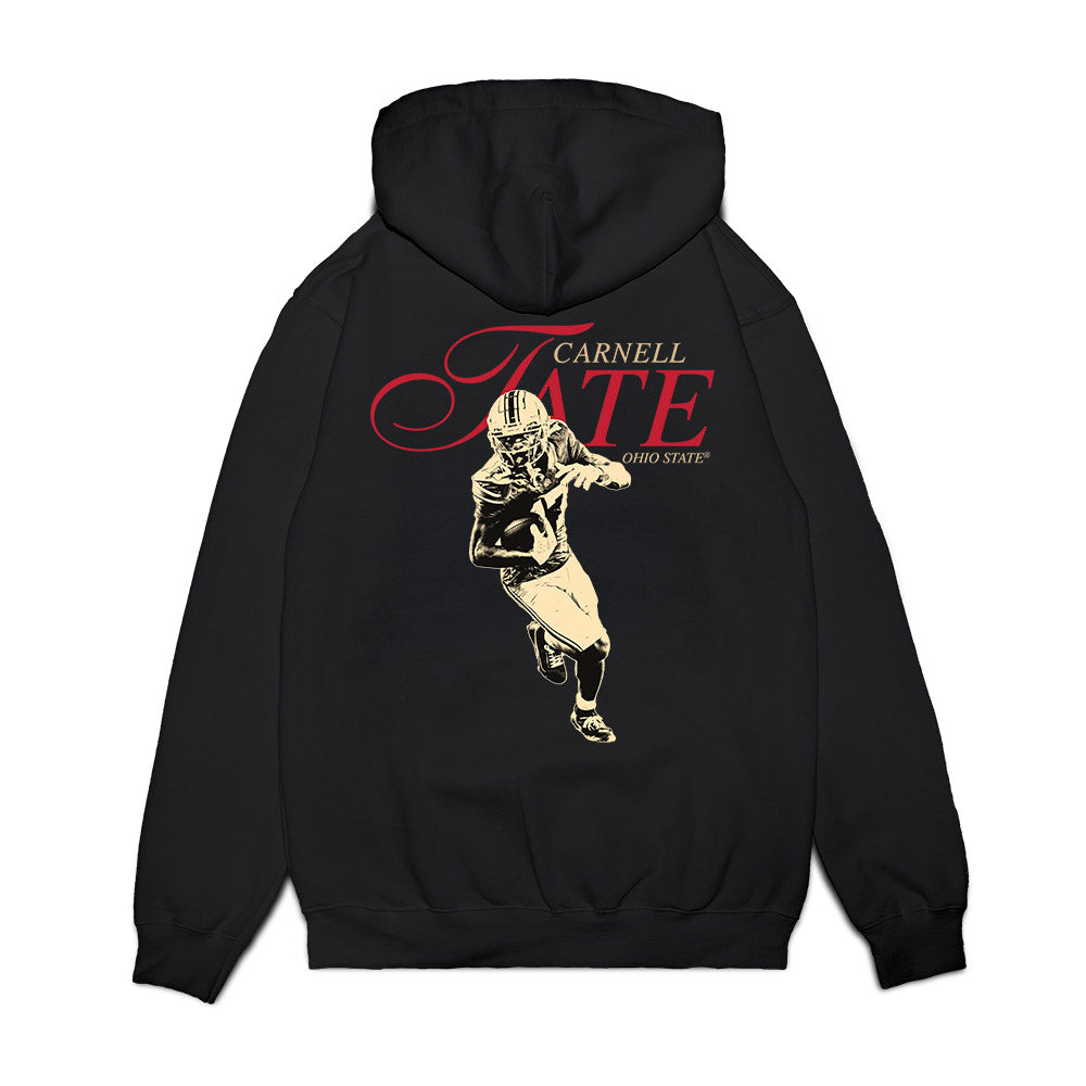 Ohio State - NCAA Football : Carnell Tate - Legacy Premium Hooded Sweatshirt-1