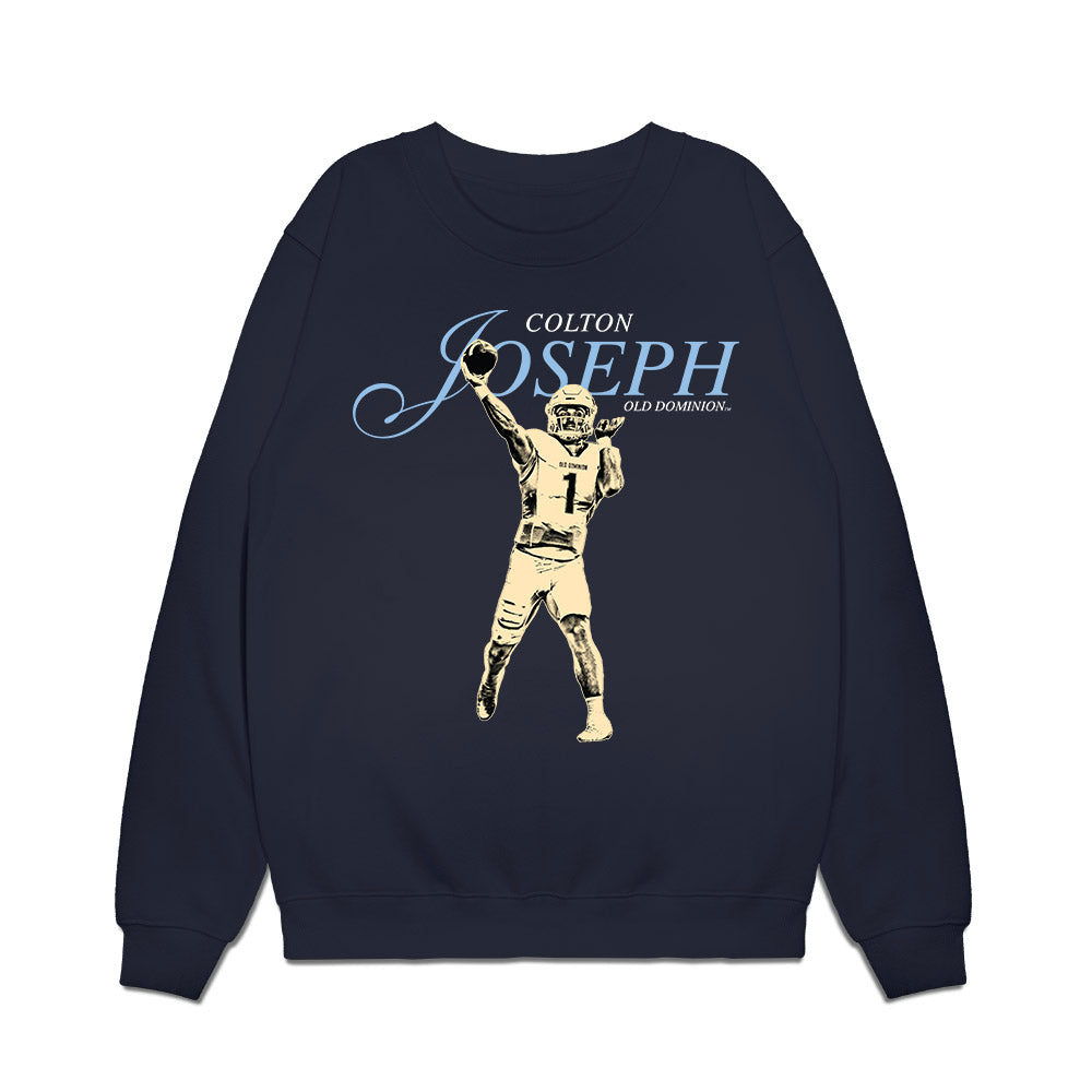 Old Dominion - NCAA Football : Colton Joseph - Legacy Premium Crewneck Sweatshirt-0