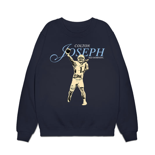 Old Dominion - NCAA Football : Colton Joseph - Legacy Premium Crewneck Sweatshirt-0