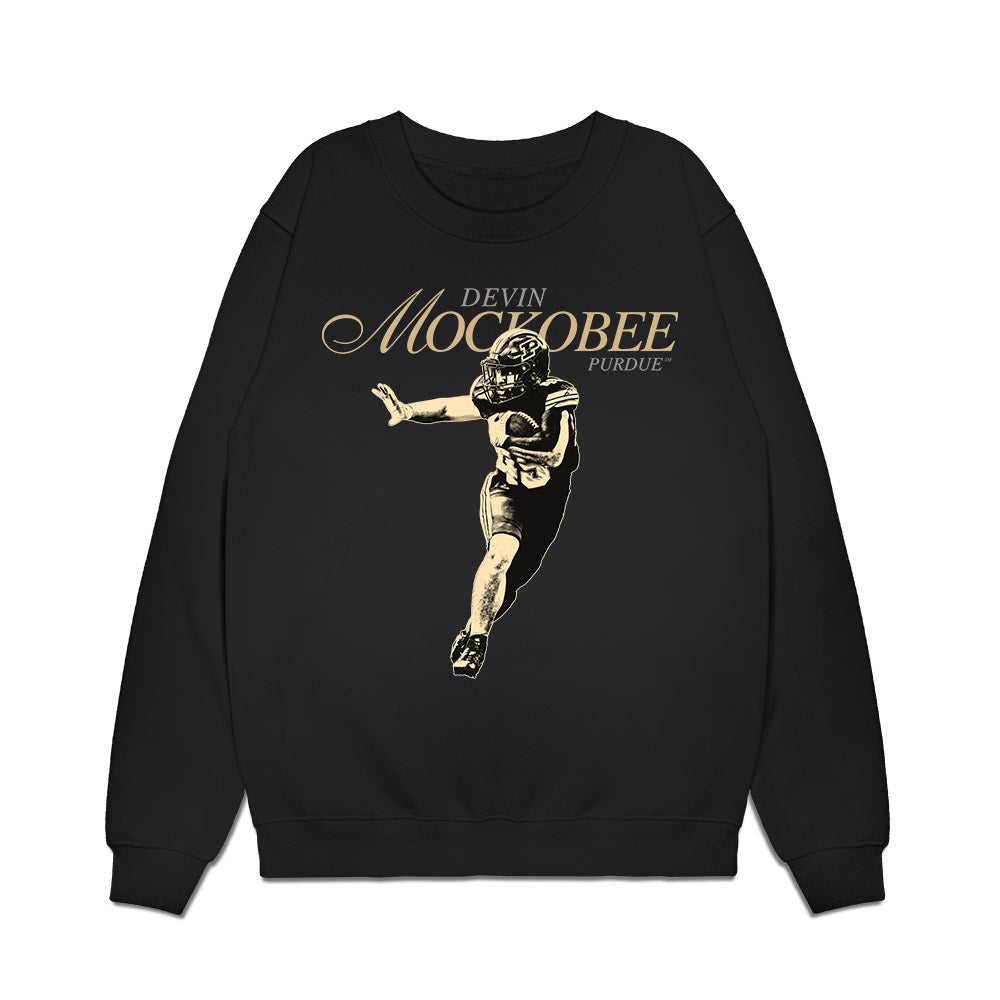 Purdue - NCAA Football : Devin Mockobee - Legacy Premium Crewneck Sweatshirt-0