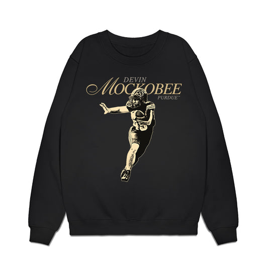 Purdue - NCAA Football : Devin Mockobee - Legacy Premium Crewneck Sweatshirt-0