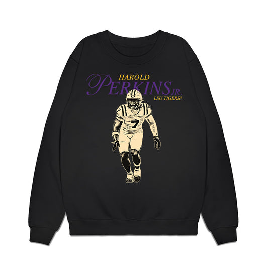 LSU - NCAA Football : Harold Perkins Jr. - Legacy Premium Crewneck Sweatshirt-0