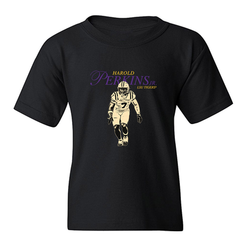LSU - NCAA Football : Harold Perkins Jr. - Legacy Youth T-Shirt-0