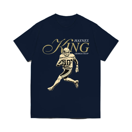 Georgia Tech - NCAA Football : Haynes King - Legacy Comfort Colors T-Shirt-0