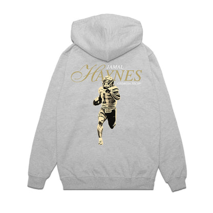 Georgia Tech - NCAA Football : Jamal Haynes - Legacy Premium Hooded Sweatshirt-1