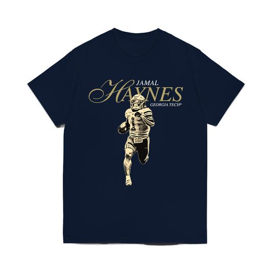 Georgia Tech - NCAA Football : Jamal Haynes - Legacy Comfort Colors T-Shirt-0