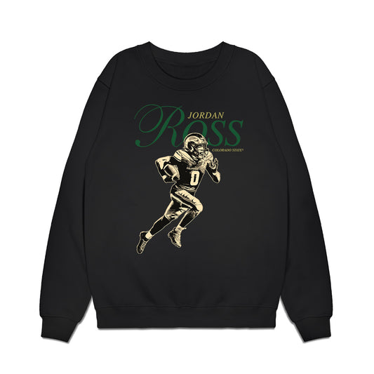 Colorado State - NCAA Football : Jordan Ross - Legacy Premium Crewneck Sweatshirt-0