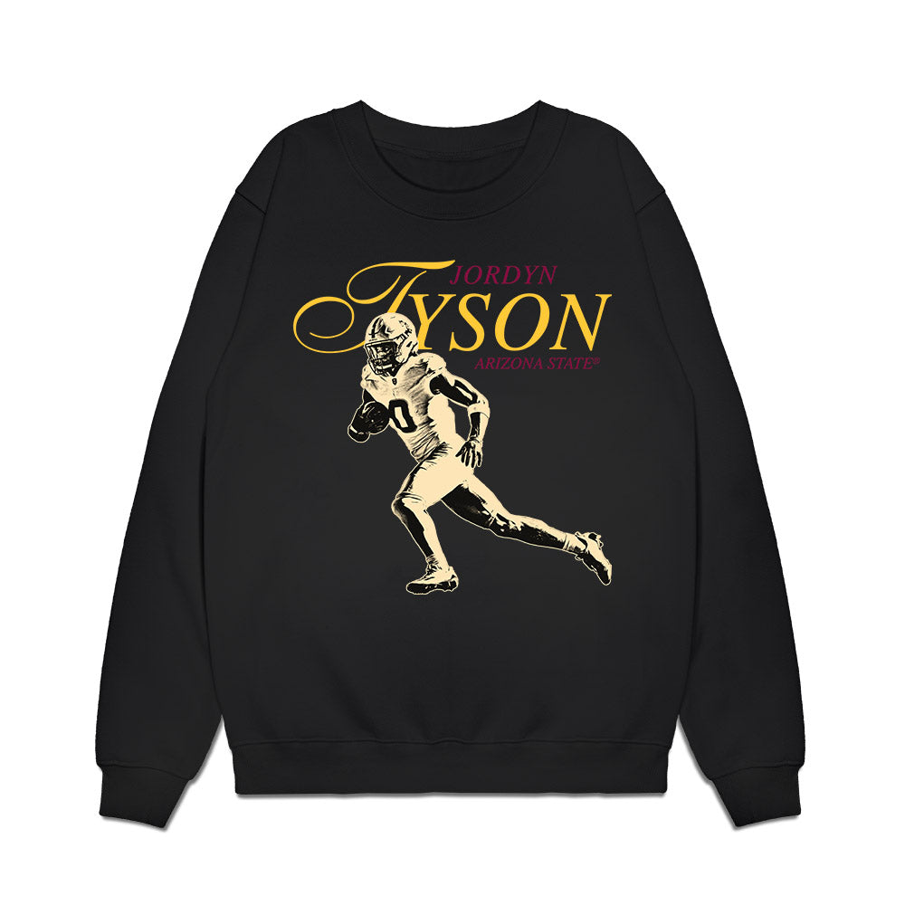 Arizona State - NCAA Football : Jordyn Tyson - Legacy Premium Crewneck Sweatshirt-0