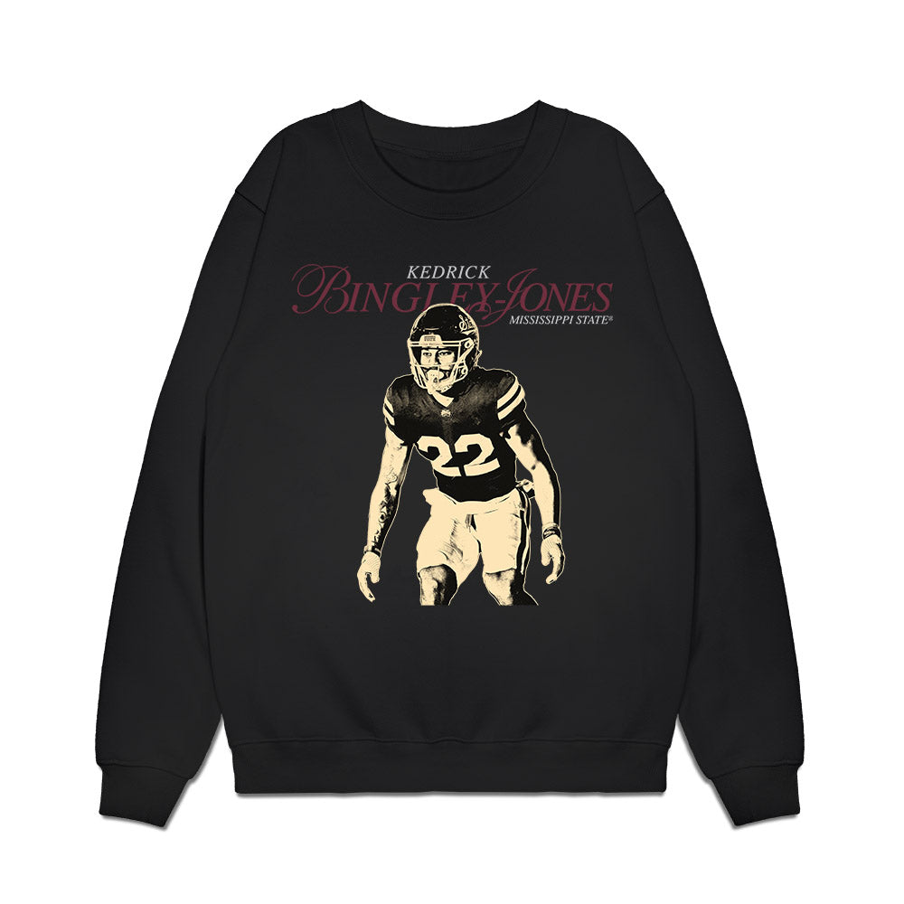 Mississippi State - NCAA Football : Kedrick Bingley-Jones - Legacy Premium Crewneck Sweatshirt-0