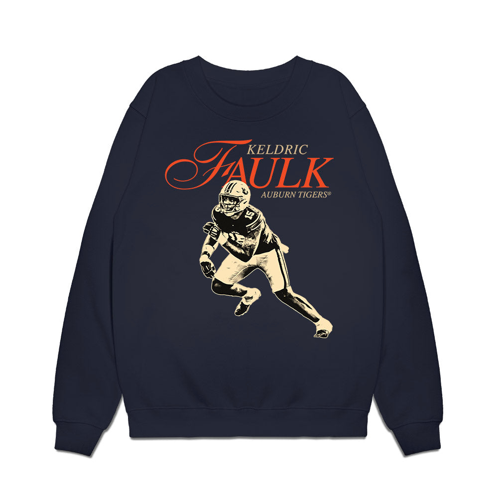 Auburn - NCAA Football : Keldric Faulk - Legacy Premium Crewneck Sweatshirt-0