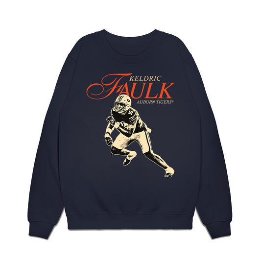 Auburn - NCAA Football : Keldric Faulk - Legacy Premium Crewneck Sweatshirt-0