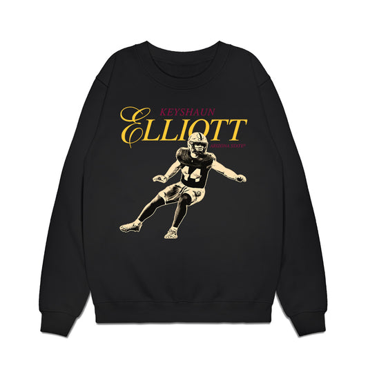 Arizona State - NCAA Football : Keyshaun Elliott - Legacy Premium Crewneck Sweatshirt-0