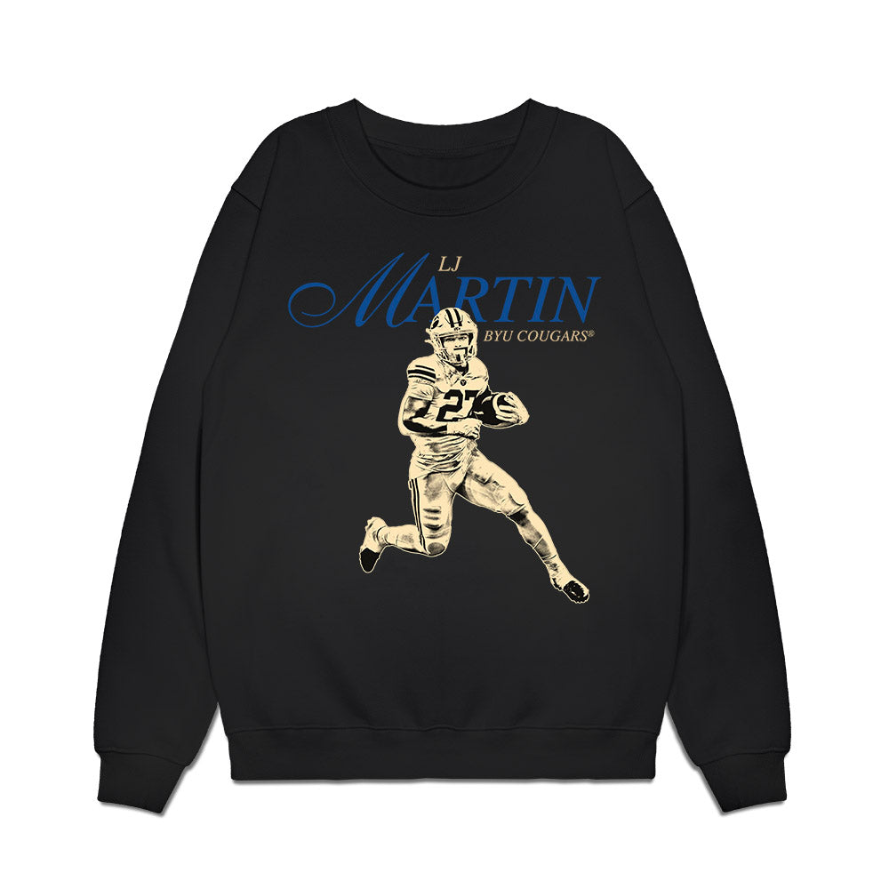 BYU - NCAA Football : Lj Martin - Legacy Premium Crewneck Sweatshirt-0