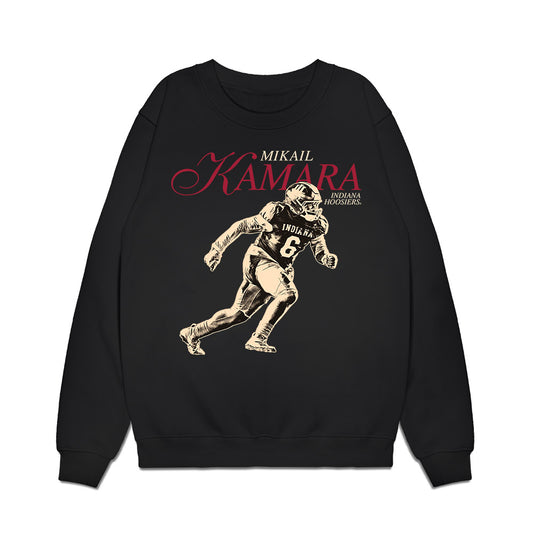 Indiana - NCAA Football : Mikail Kamara - Legacy Premium Crewneck Sweatshirt-0