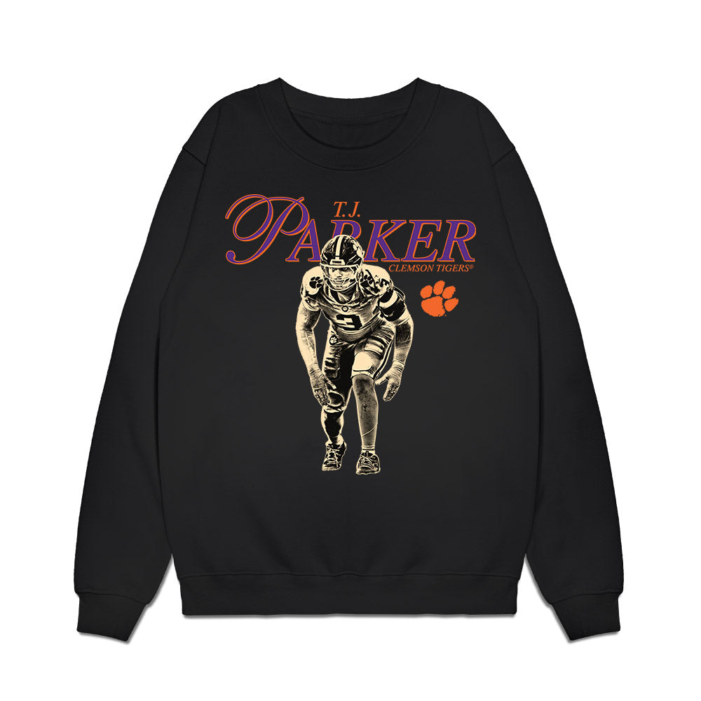 Clemson - NCAA Football : T.J. Parker - Legacy Premium Crewneck Sweatshirt-0