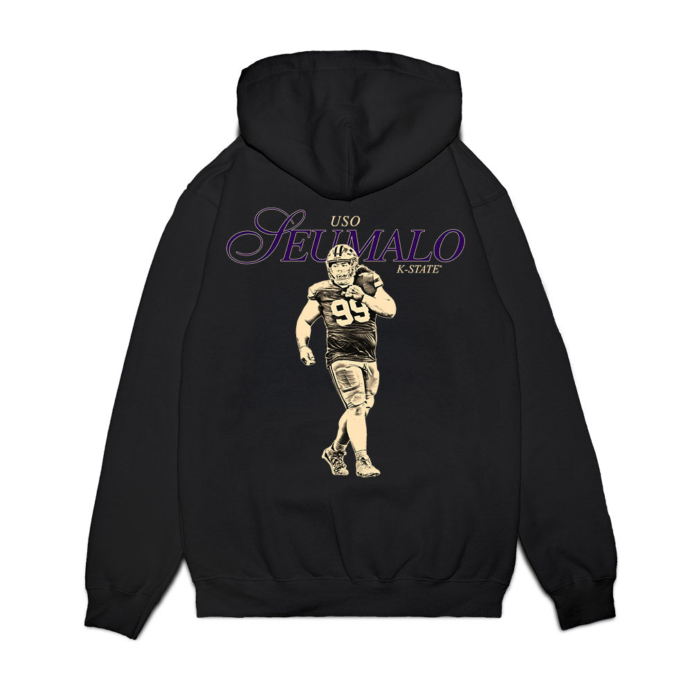 Kansas State - NCAA Football : Uso Seumalo - Legacy Premium Hooded Sweatshirt-1