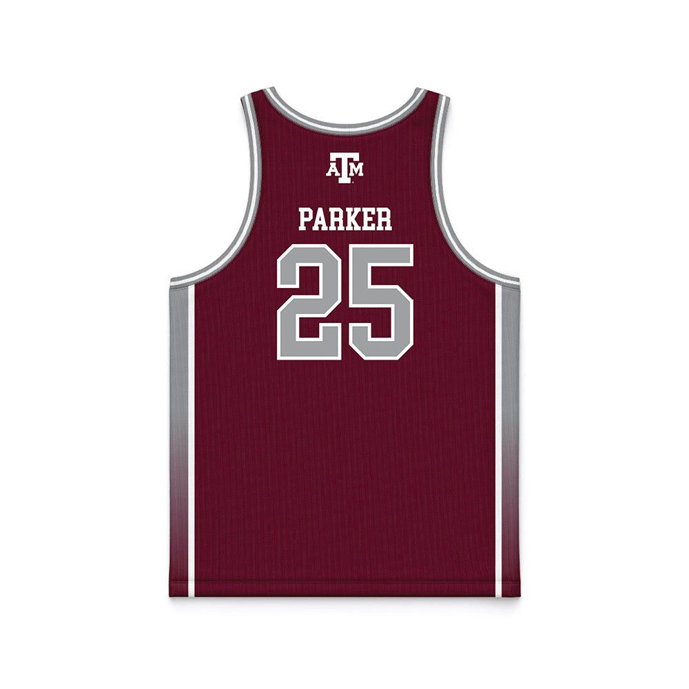 Texas A&M - NCAA Women's Basketball : Emerald Parker - Maroon Basketball Jersey-1