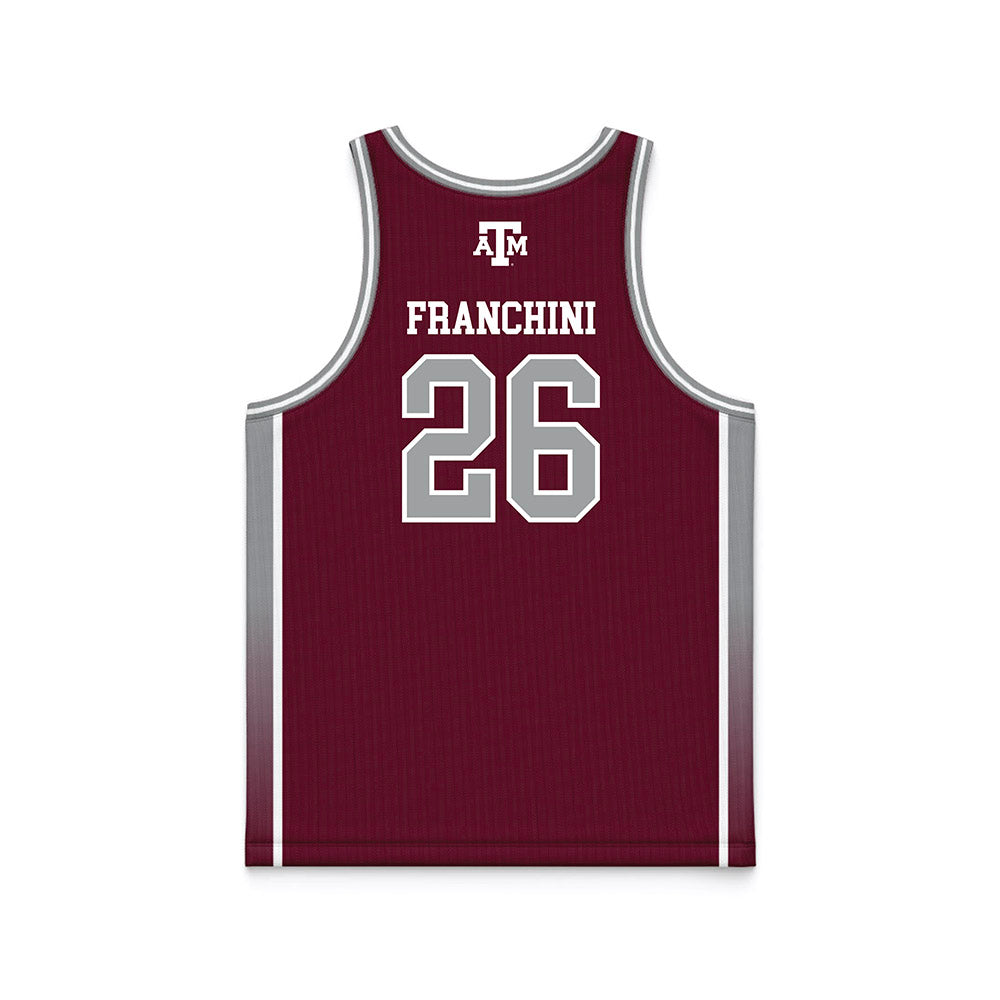 Texas A&M - NCAA Women's Basketball : Anita Franchini - Maroon Basketball Jersey-1