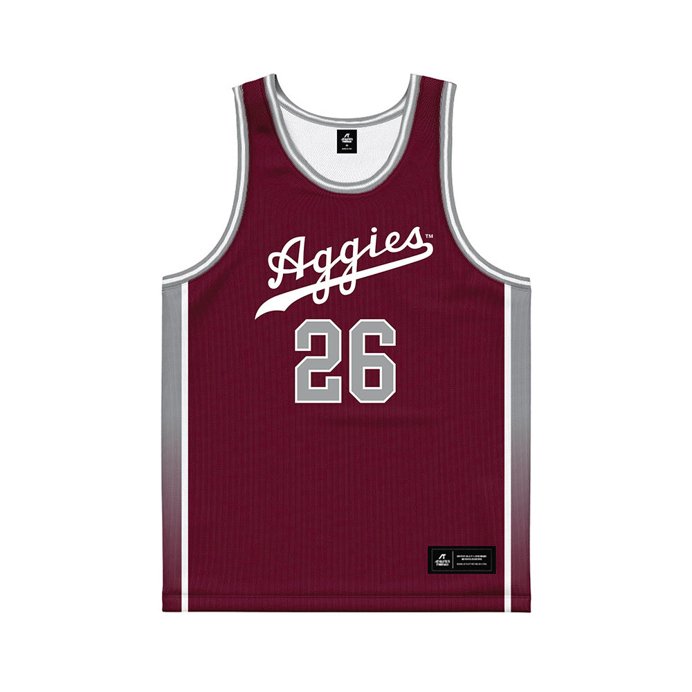Texas A&M - NCAA Women's Basketball : Anita Franchini - Maroon Basketball Jersey-0