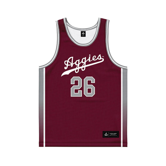 Texas A&M - NCAA Women's Basketball : Anita Franchini - Maroon Basketball Jersey-0