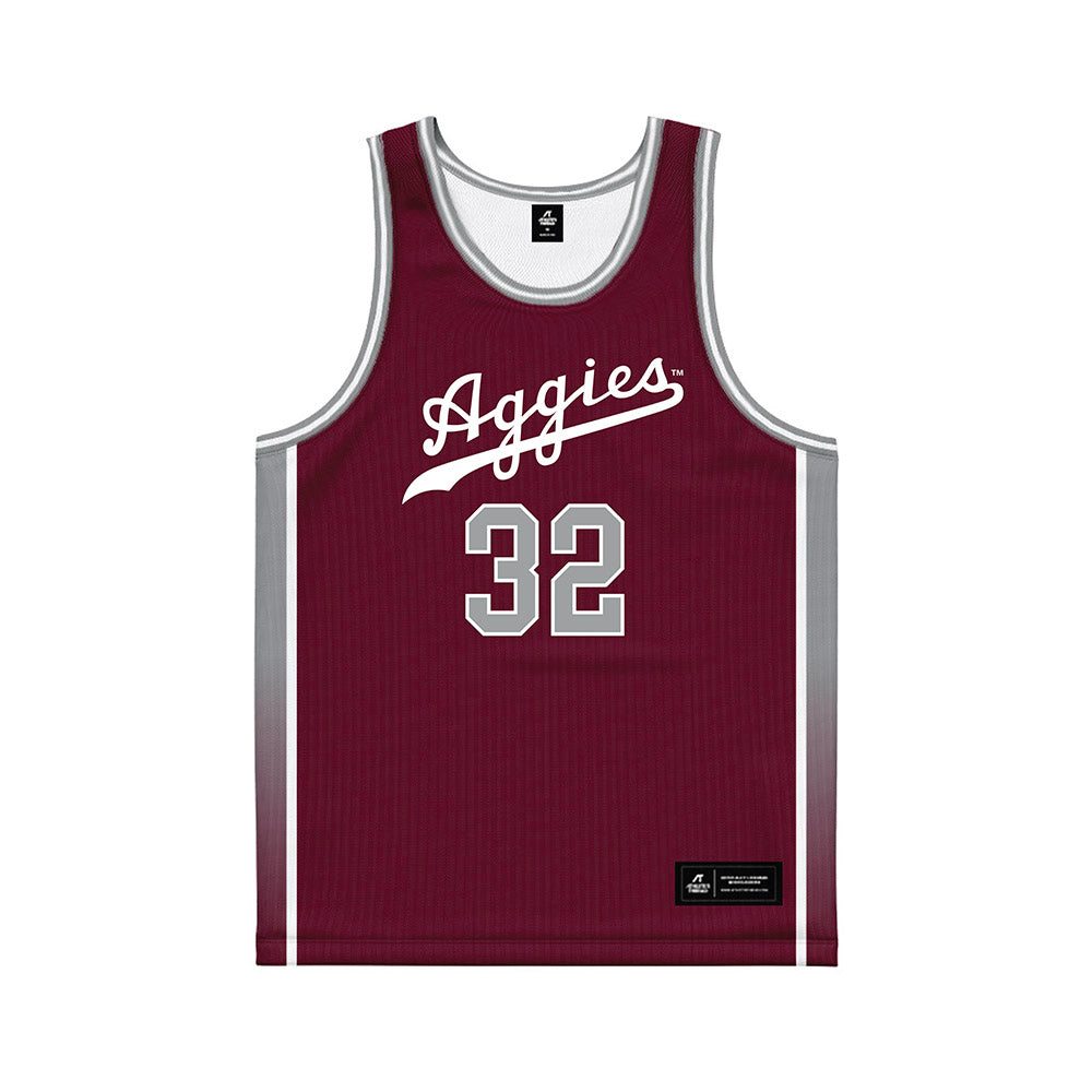 Texas A&M - NCAA Women's Basketball : Lauren Ware - Maroon Basketball Jersey-0