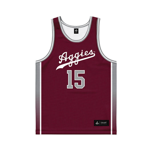 Texas A&M - NCAA Women's Basketball : Faa Azogu - Maroon Basketball Jersey-0