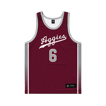 Texas A&M - NCAA Women's Basketball : Jordan Webster - Maroon Basketball Jersey-0