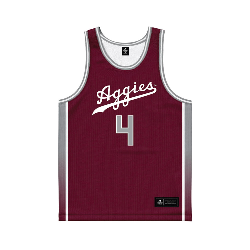 Texas A&M - NCAA Women's Basketball : Chaney Spencer - Maroon Basketball Jersey-0