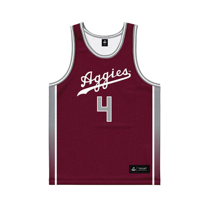 Texas A&M - NCAA Women's Basketball : Chaney Spencer - Maroon Basketball Jersey-0