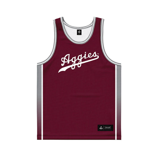 Texas A&M - NCAA Women's Basketball : Fats Janneh - Maroon Basketball Jersey-0
