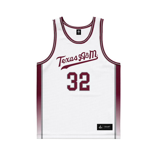 Texas A&M - NCAA Women's Basketball : Lauren Ware - White Basketball Jersey-0