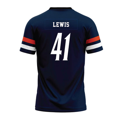 UTSA - NCAA Football : Fredarius Lewis - Navy Premium Football Jersey-1