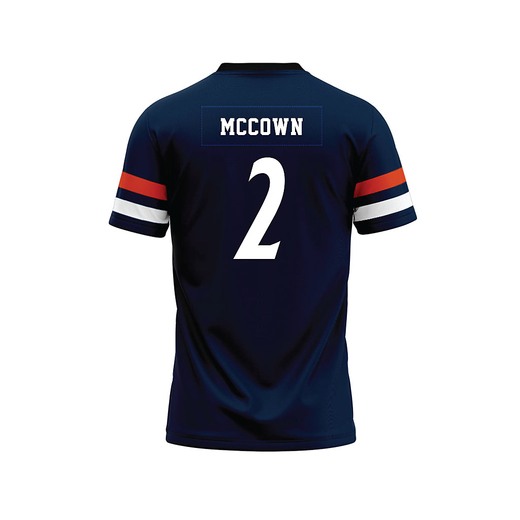 UTSA - NCAA Football : Owen McCown - Navy Premium Football Jersey-1