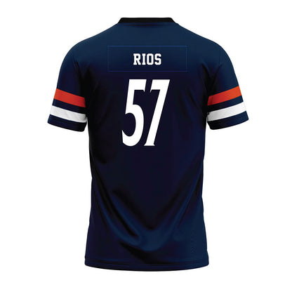 UTSA - NCAA Football : Ben Rios - Navy Premium Football Jersey-1