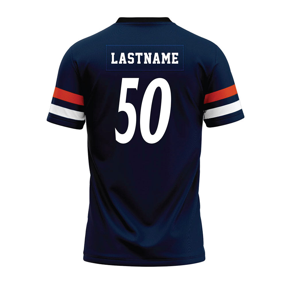 UTSA - NCAA Football : Michael Owoeye - Navy Premium Football Jersey-1