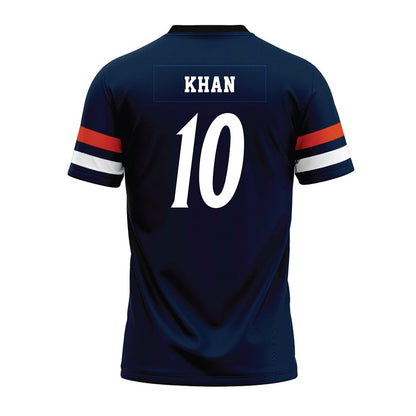 UTSA - NCAA Football : Alpha Khan - Navy Premium Football Jersey-1