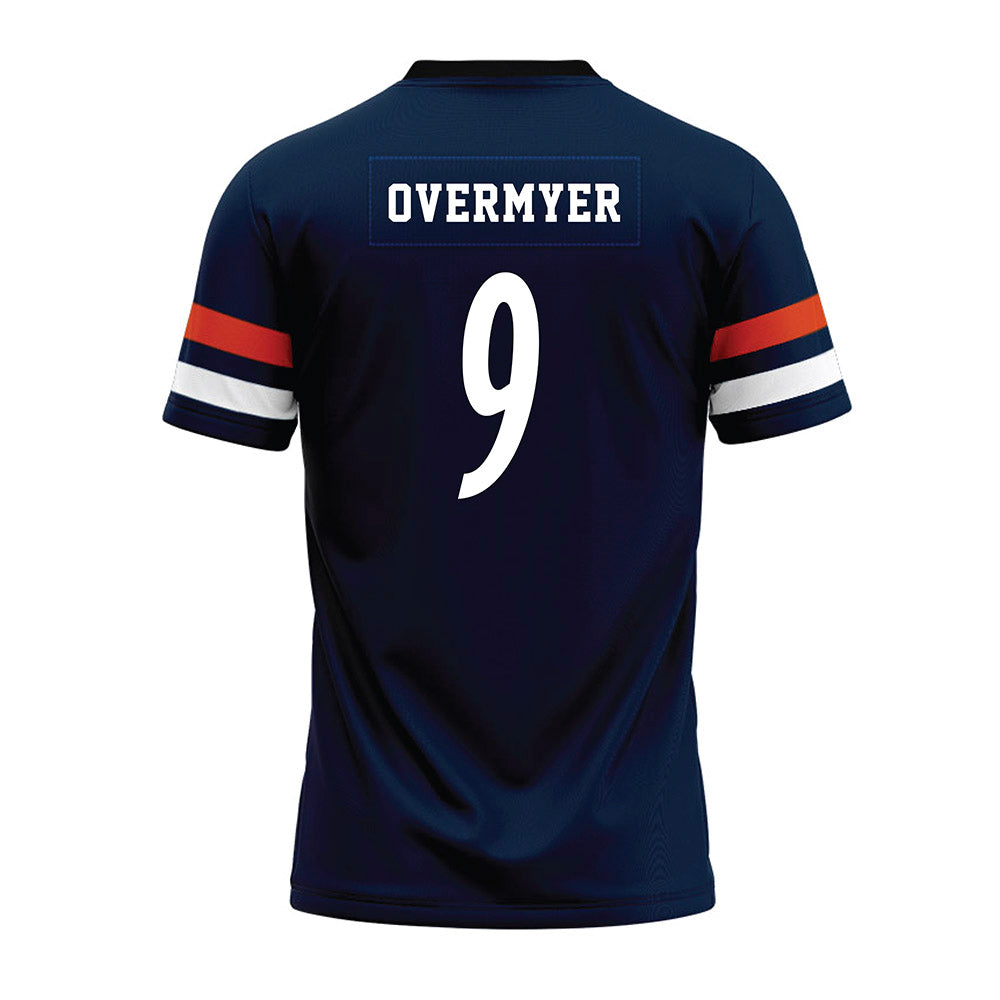 UTSA - NCAA Football : Patrick Overmyer - Navy Premium Football Jersey-1