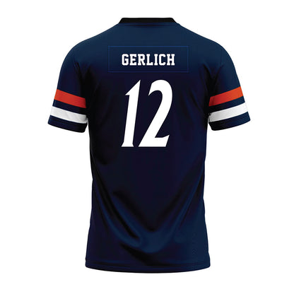 UTSA - NCAA Football : Max Gerlich - Navy Premium Football Jersey-1