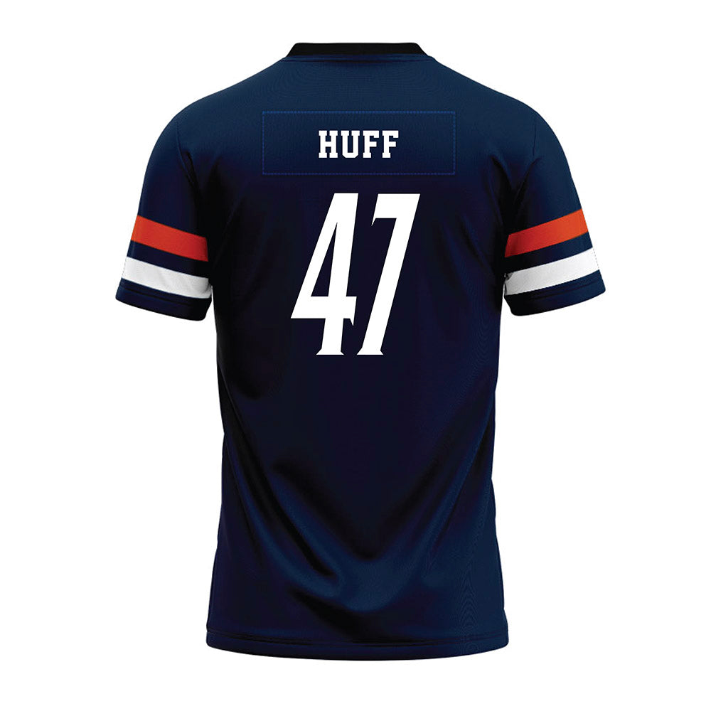 UTSA - NCAA Football : Tim Huff - Navy Premium Football Jersey-1