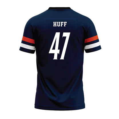 UTSA - NCAA Football : Tim Huff - Navy Premium Football Jersey-1
