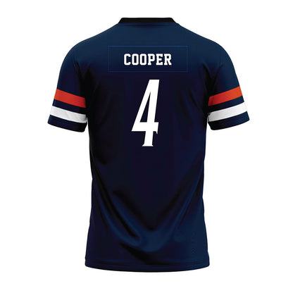 UTSA - NCAA Football : Camron Cooper - Navy Premium Football Jersey-1